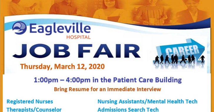 Eagleville Hospital Job Fair